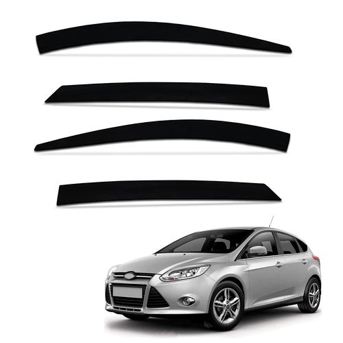 Calha Defletor De Chuva Focus Sedan 2014 a 2019 Acrilico Inteiriça