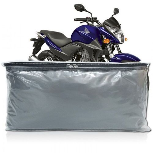 Capa Cobrir Moto Impermeavel Lisa Sem Forro Tamanho Medio