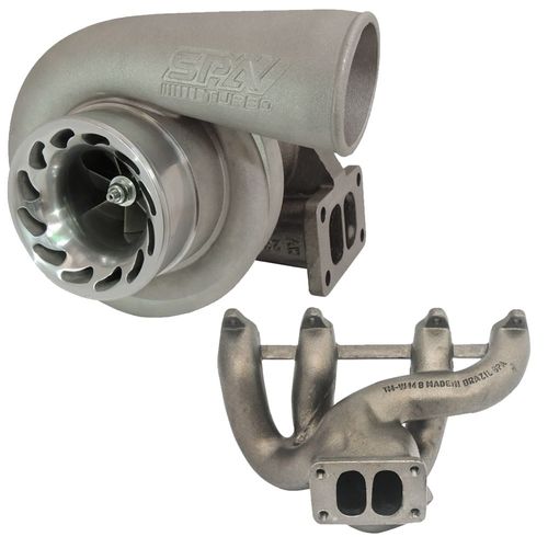 Coletor de escape para turbo VW AP 8V Pulsativo + Turbina .70 SPA 700 / T3