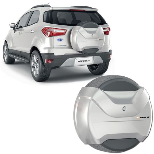 Capa de Estepe Ecosport 2013 a 2020 Prata Dublin Keko
