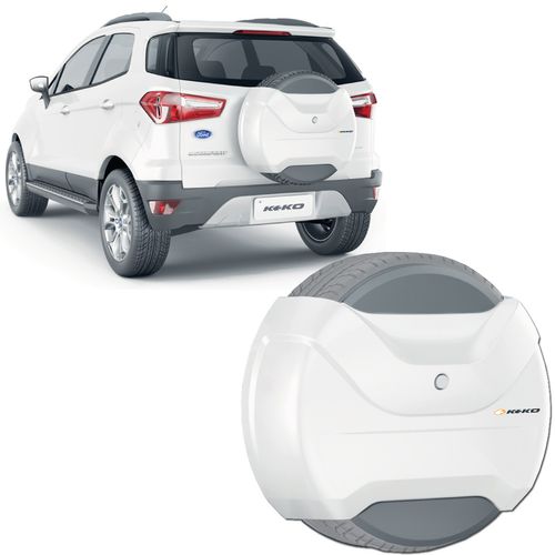 Capa de Estepe Ecosport 2013 a 2020 Branco Artico Keko