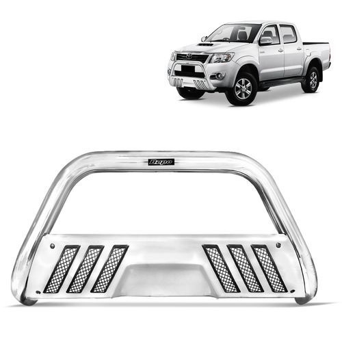 Parachoque de Impulsão Hilux 2005 a 2015 Cromado Com Grade