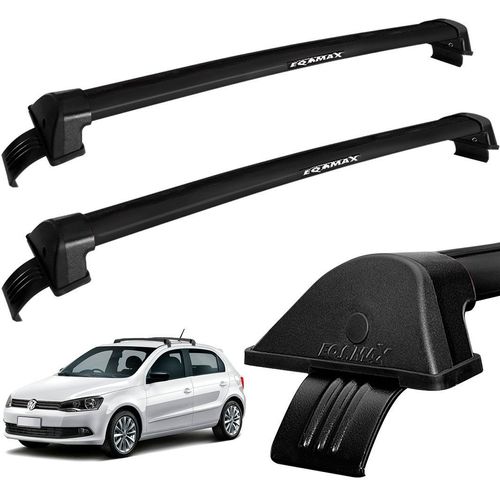 Rack Teto Travessa Gol G6 2013 a 2015 Alumínio Preto Eqmax