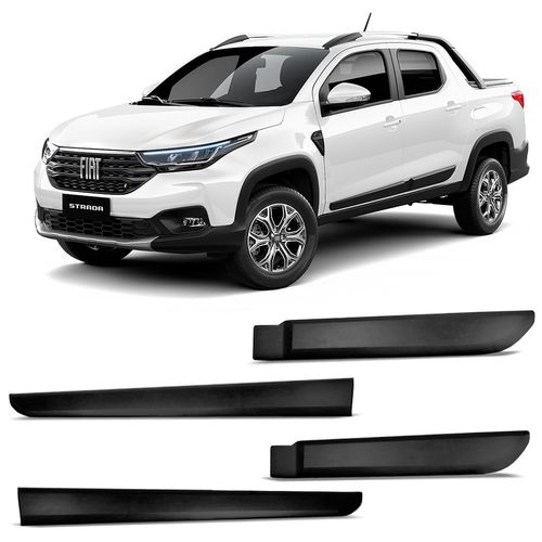 Friso Lateral Strada 2021 a 2023 Cabine Dupla Injetado Original Sanfil