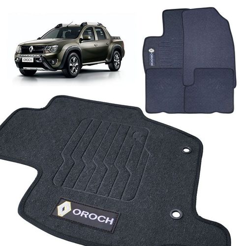 Jogo de Tapete Borracha Duster Oroch 2015 a 2018 em PVC