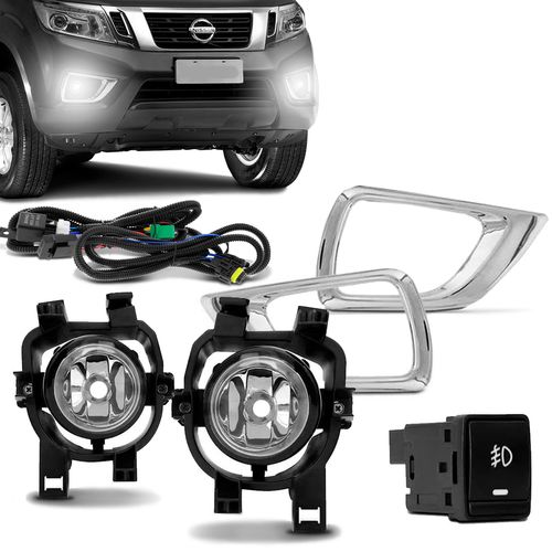 Kit Farol de Milha Frontier 2017 a 2022 Auxiliar Neblina Botão Original