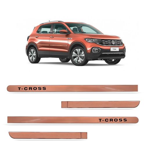 Jogo de Friso Lateral T-Cross 2020 2021 Bronze Namibia Slim