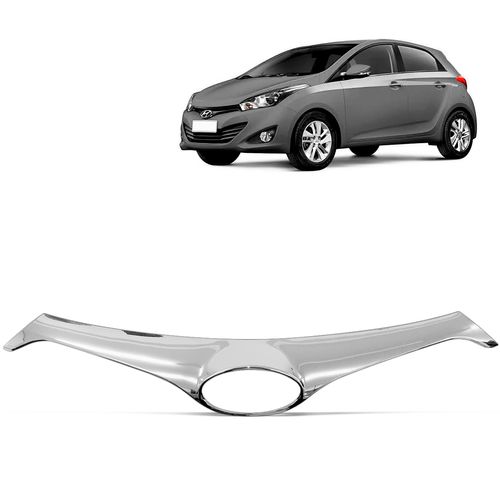 Aplique da Grade Frontal HB20 2013 a 2015 Cromado