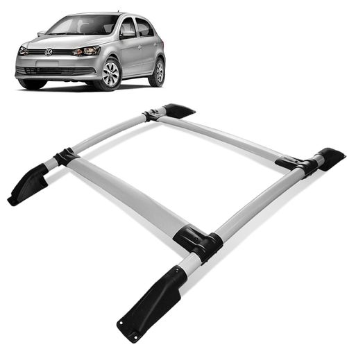 Rack Bagageiro Teto Gol G5 G6 G7 2009 a 2019 Tubolar Prata