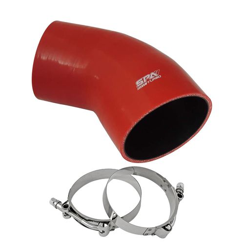 Mangueira de Pressurização de Silicone SPA 45° com redução 4" x 3 1/2" x 100mm