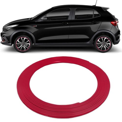 Friso para Roda Rosa 8mm Liga Leve 8 Metros