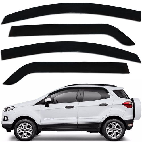Calha Defletor De Chuva Ecosport 2013 a 2019 Acrilico Inteiriça