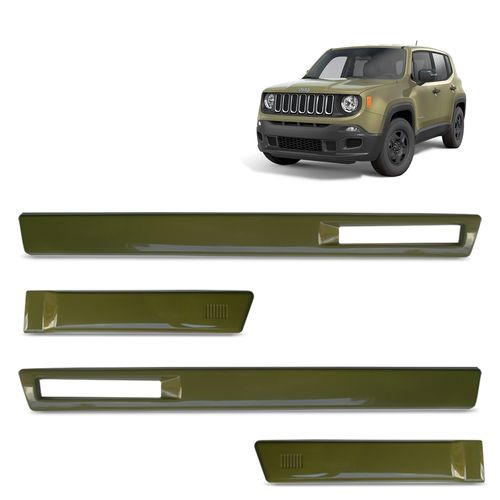 Friso Lateral Jeep Renegade 2016 a 2021 Verde Comando