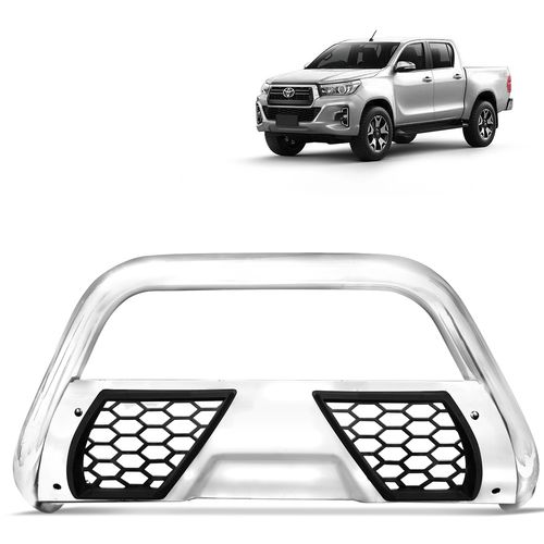 Parachoque de Impulsão Hilux 2016 a 2023 Cromado Grade Esportiva Bepo
