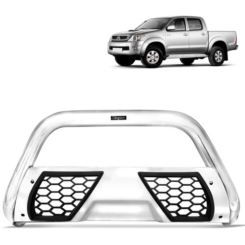 Parachoque de Impulsão Hilux 2005 a 2015 Cromado Grade Esportiva Bepo