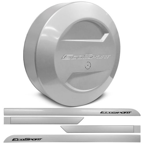 Kit Friso Lateral e Capa Estepe Bepo Ecosport Prata Enseada
