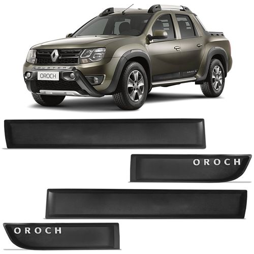 Friso Lateral Oroch 2016 a 2023 Borrachão Preto Modelo Original