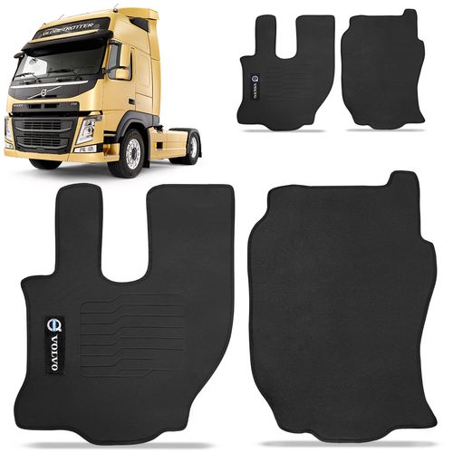 Jogo de Tapete Borracha Pvc Truck Volvo FM 2000 a 2016 2 Peças