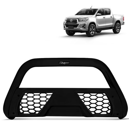 Parachoque de Impulsão Hilux 2016 a 2023 Preto Grade Esportiva Bepo