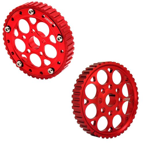 Polia do comando de válvulas regulável + Polia auxiliar (fixa) VW AP 8V modelo Magnum
