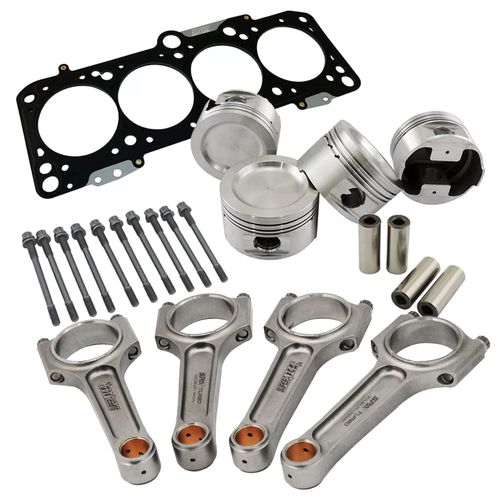 Kit Forjado Completo AP 2.0 Turbo: Pistão Super A Pinos / Travas / Bielas Super A 144 / Junta / Prisioneiros -Gol 89 a 15