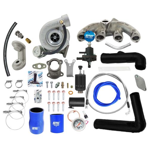 Kit turbo GM Celta 1.0 8V multiponto T2 Com Turbina Master Power .48 R363
