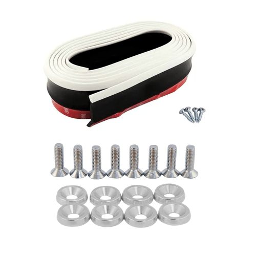 Spoiler Flexivel Front Lip + PARAFUSOS M6 COM ARRUELAS ESTILIZADAS (FENDER WASHERS)