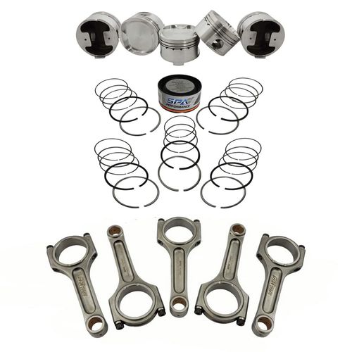 kit forjado Marea 2.0 / 2.4 Turbo: Pistões forjados Super A + Aneis + Pinos + Bielas forjadas Super A 145mm 1000cv