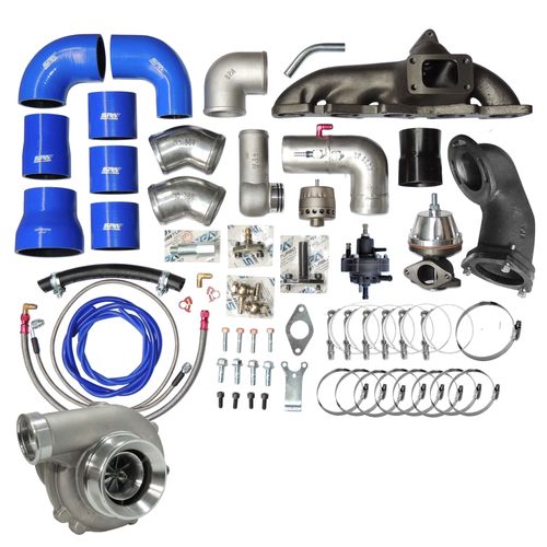 Kit turbo Marea 5 cil. 2.0/2.4 20V - Padrão T3 + TURBINA .50 R494
