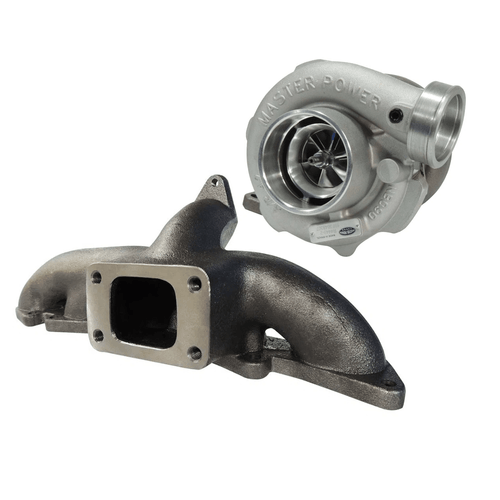 Coletor de escape para turbo Fiat Fivetech V2 + TURBINA .42 T3 MASTER POWER R4449