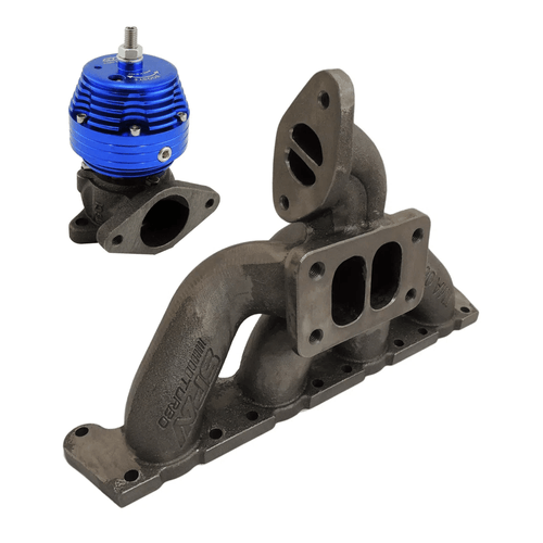 Coletor de Escape Turbo Pulsativo / Turbina Para Cima / VW/Audi - 1.8-20V - Transversais (AGU/AUM) T3 + Wastegate Compact "i"