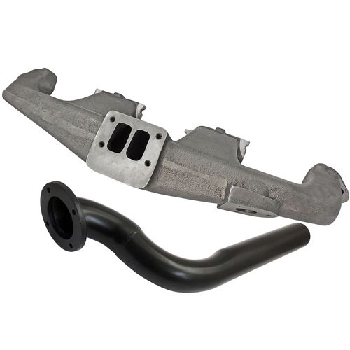 Coletor de escape para turbo GM Opala / Caravan 6 cilindros + Saída de escape