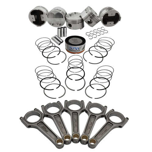 kit forjado Marea 2.0 / 2.4 Aspirado: Pistões forjados Super A + Aneis + Pinos + Bielas forjadas Super A 145mm 1000cv