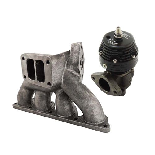 Coletor de escape para turbo pulsativo Honda D15 / D16 – T3 + WASTEGATE COMPACT "I"
