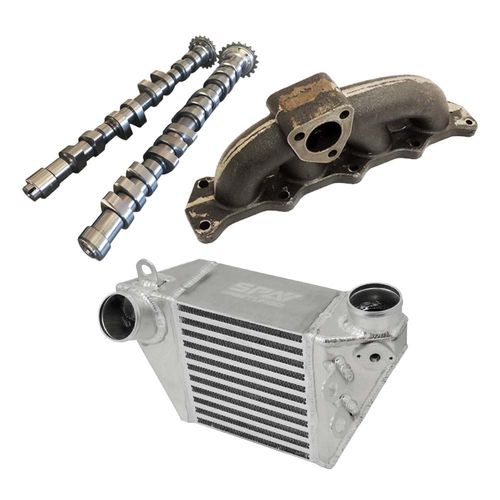 Comando de Válvula p/ Audi A3/Golf 1.8 20V 252°A/260°E + Coletor de Escape Upgrade p/ Turbinas Originais (K03/K04) + Intercooler "Bombado" em Alumínio
