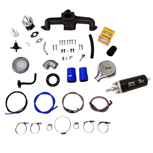 Kit Turbo GM Opala / Caravan 4 cilindros - SEM TURBINA + BOMBA ELÉTRICA DE COMBUSTÍVEL EXTERNA 7 BAR