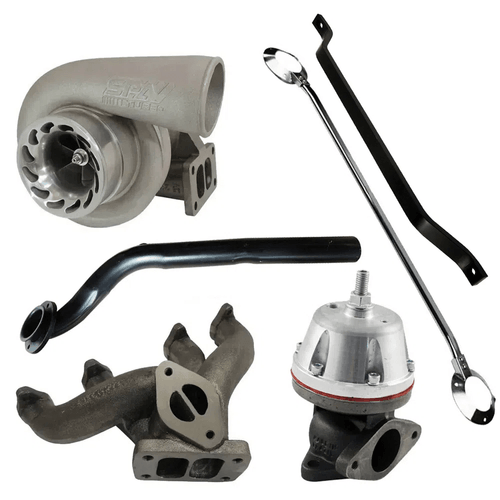 Coletor AP 8V Pulsativo no farol T3 + Saída de escape + Wastegate + Turbina .70 T3 + Barra Sup/Inferior Gol G1
