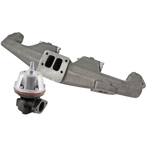 Coletor de escape para turbo GM Opala / Caravan 6 cilindros + Wastegate MCSL SR2 Booster - Carga média