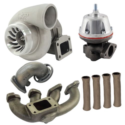 Coletor de escape para turbo GM Astra Belga 16V + Saída de escape + Turbina .50 SPA509C caixa quente .63 e Wastegate