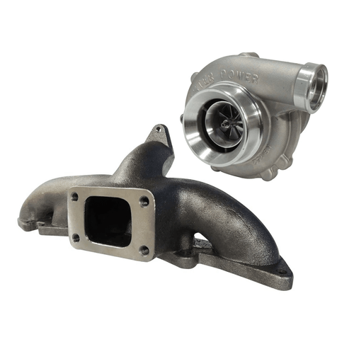 Coletor Escape para turbo Fiat Fivetech V2 + TURBINA .50 T3 MASTER POWER R494