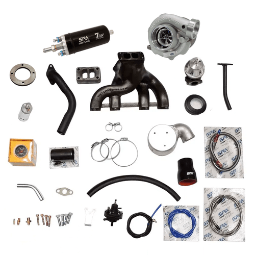 Kit turbo VW AP 8V carburado pulsativo no farol coletor TMW14B- T3 + TURBINA R4449 + BOMBA ELÉTRICA DE COMBUSTÍVEL EXTERNA 7 BAR