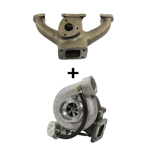 Coletor de escape para turbo VW AE (CHT) 8V + Turbina Master Power .48 T25 R384