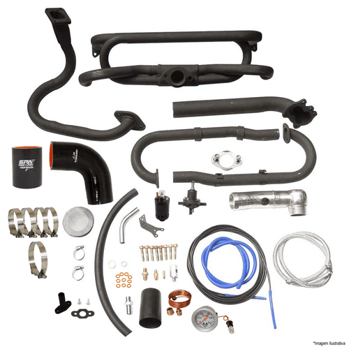Kit Turbo VW Fusca carburação simples para turbos padrão T2 - SEM TURBINA