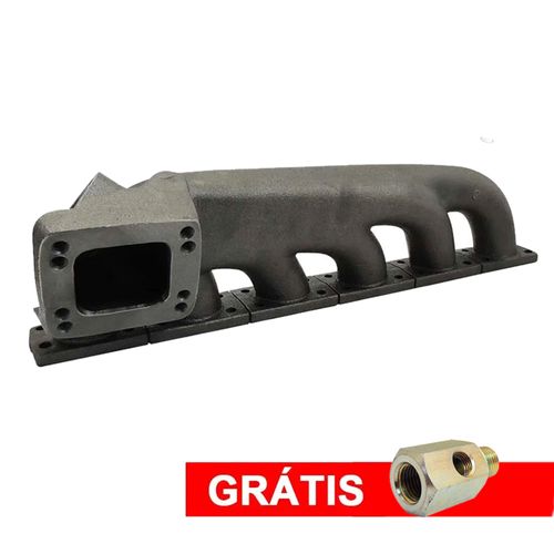 COLETOR DE ESCAPE PARA TURBO BMW E36/E46 AMERICANA / ALEMÃ T3/T4 + GRÁTIS ADAPTADOR DE ÓLEO PARA BMW