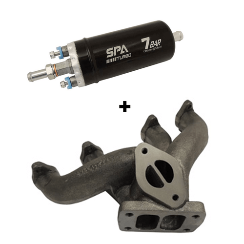 BOMBA ELÉTRICA DE COMBUSTÍVEL EXTERNA 7 BAR + COLETOR DE ESCAPE PARA TURBO VW AP 8V PULSATIVO NO FAROL T3