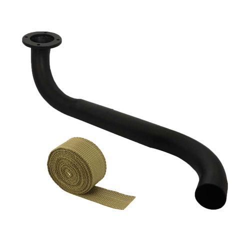 Saída de escape para Fusca carburação dupla (coletor TMW15) +  FITA TÉRMICA TITANIUM SPA 2" 5M - GRÁTIS 4 ABRAÇADEIRAS ZIP INOX