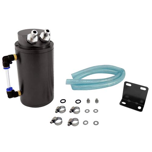 Reservatório de óleo (respiro) aluminio billet - Capacidade 500ml Preto