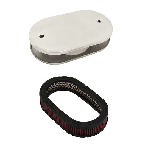Filtro de ar esportivo oval para carburador Weber IDF com elemento filtrante esportivo oval 40mm