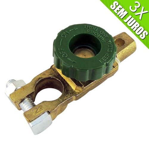 Terminal de bateria com corta corrente/chave geral - Produto novo, perfeito estado