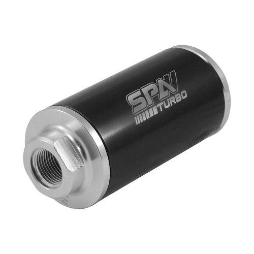 Filtro De Combustível Lavável Universal - Para Niples 10an - Preto / Prata  - No Estado